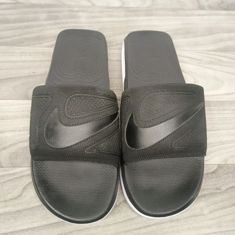 Nike Air Max Cirro Slides Sandals Men's Size 8 Black White Silver